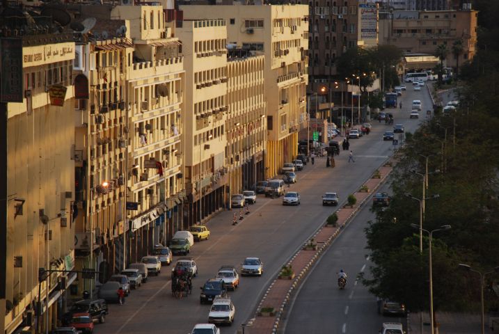 Die Corniche von Assuan im Abendlicht