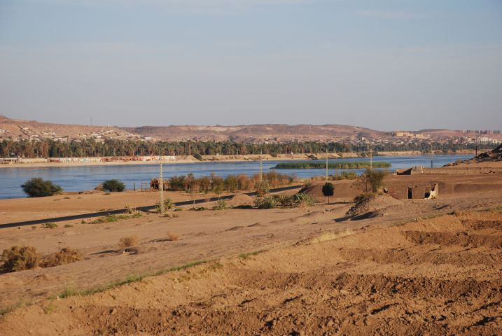 Der Nil etwas nördlich von Assuan