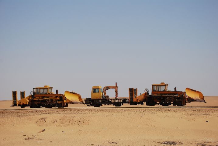 Sandpflüge auf Schienen