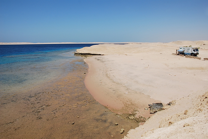 Campingareal im Ras-Mohammed Nationalpark an der Südspitze des Sinais