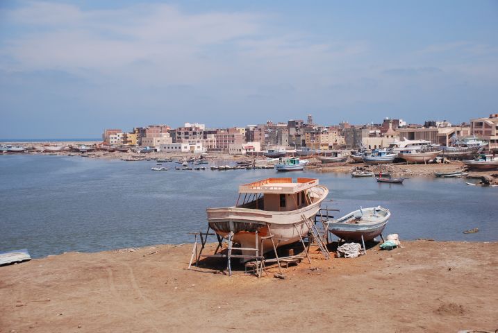 El Burg am Burullussee an der Nordspitze des Nildeltas