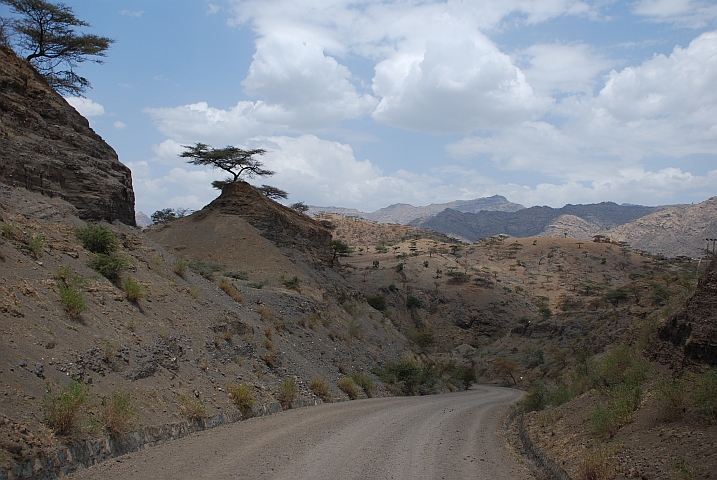 Die Piste im Hochland nördlich von Lalibela