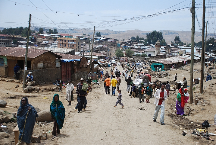 Debark am Rande der Simien Mountains
