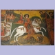 Der heilige Georg als Freske in der Debre Birhan Selassie-Kirche