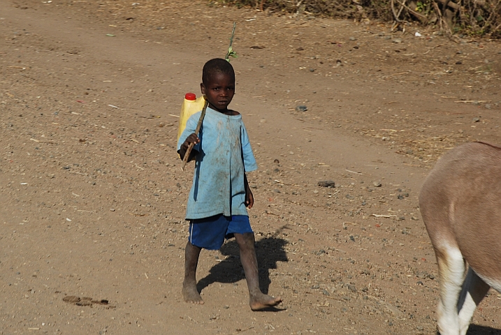 Kleiner Eselstreiber bei Mande südlich von Arba Minch