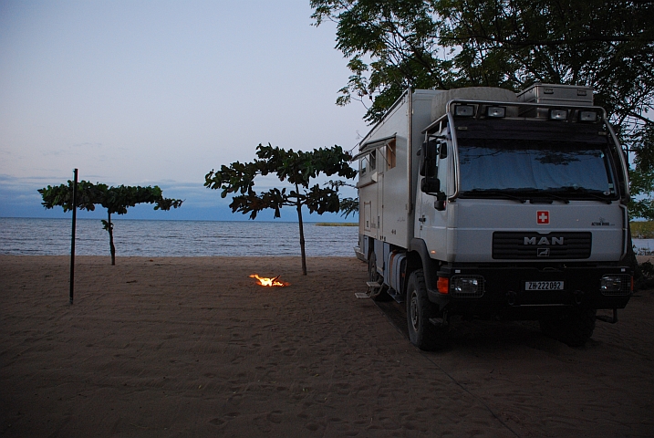Das Feuer für das Rindsfilet brennt bereits