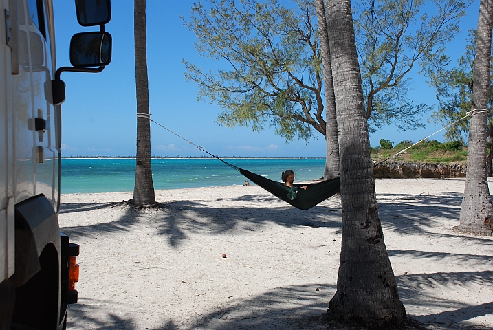 Endlich hat Isabella Ruhe in der Hängematte