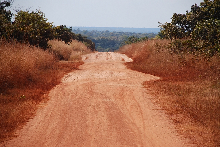 Piste auf dem Weg nach Mporokoso kurz vor der Kalungwishibrücke