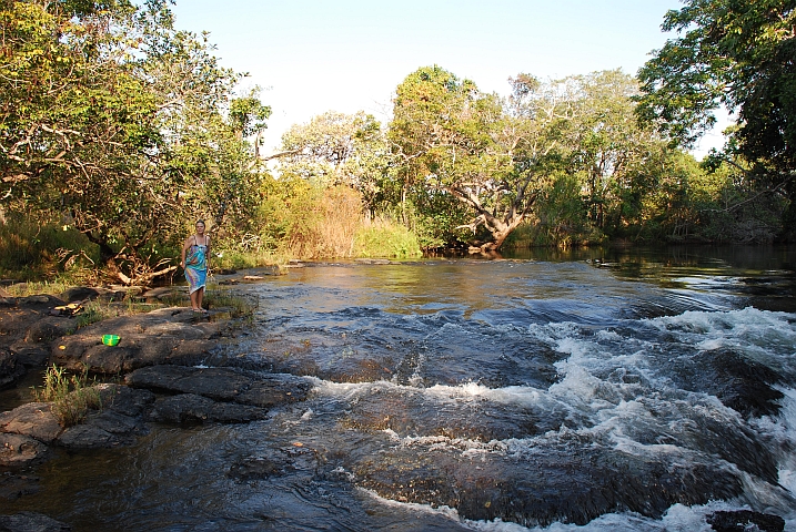Isabella an unserem Badeplatz