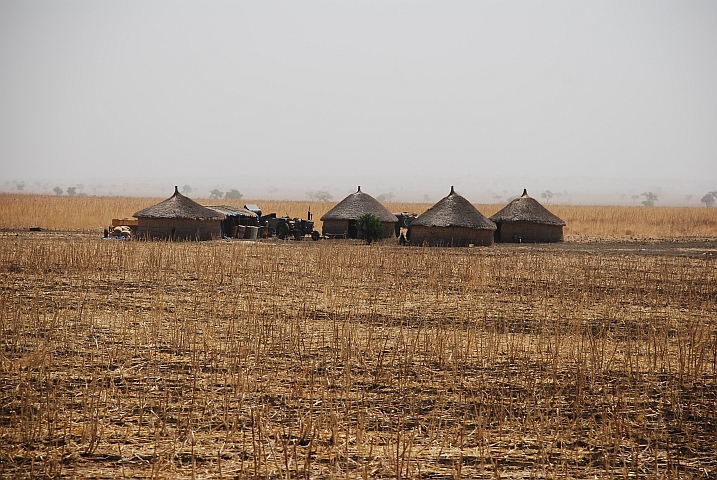 Gehöft in der Nähe von Doka zwischen dem Grenzort Gallabat und Gedaref