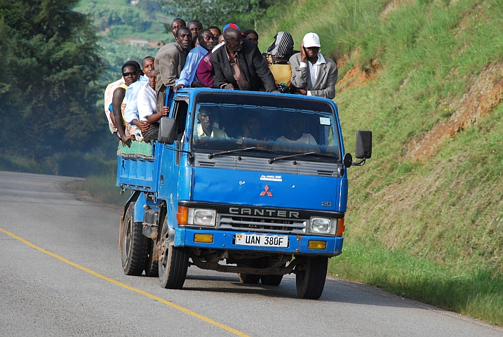 Personentransport südwestlich von Mbarara