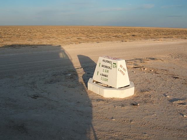 Obelix unterwegs im Etosha Nationalpark