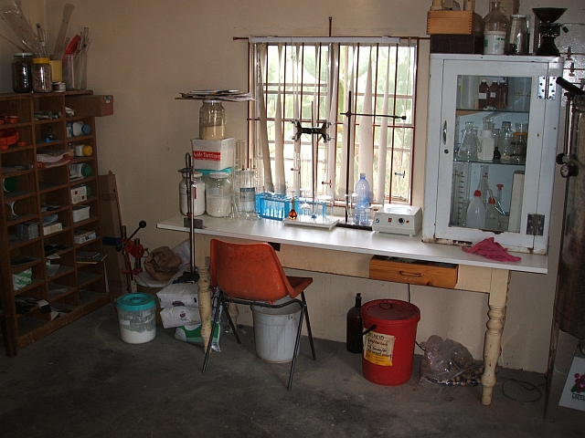 Das Labor in der Kristall Kellerei