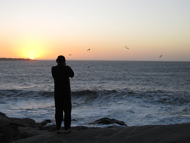 Thomas an der frischen Luft beim Fotografieren