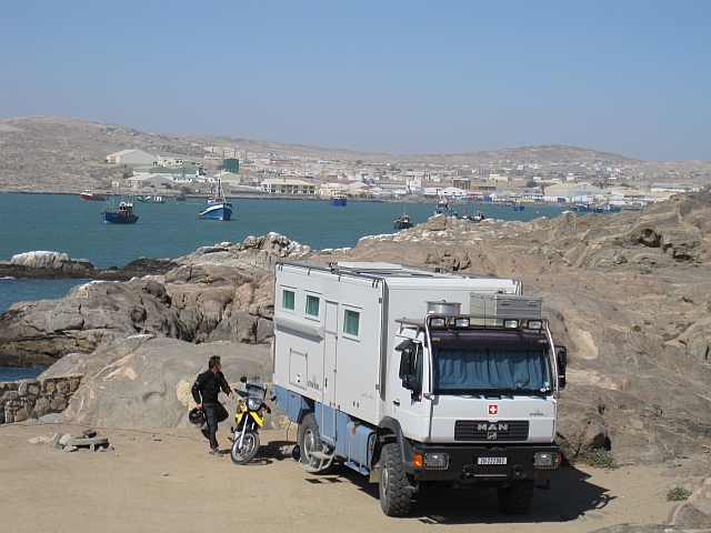 Thomas, Asterix und Obelix auf Shark Island vor Lüderitz