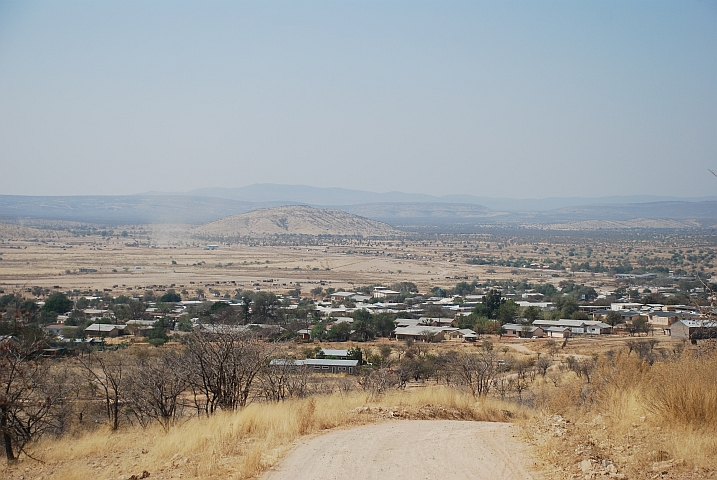 Blick vom Hotelhügel auf die Stadt