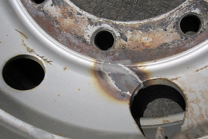 Da kommt Stimmung auf: Die “geflickte“ Felge 