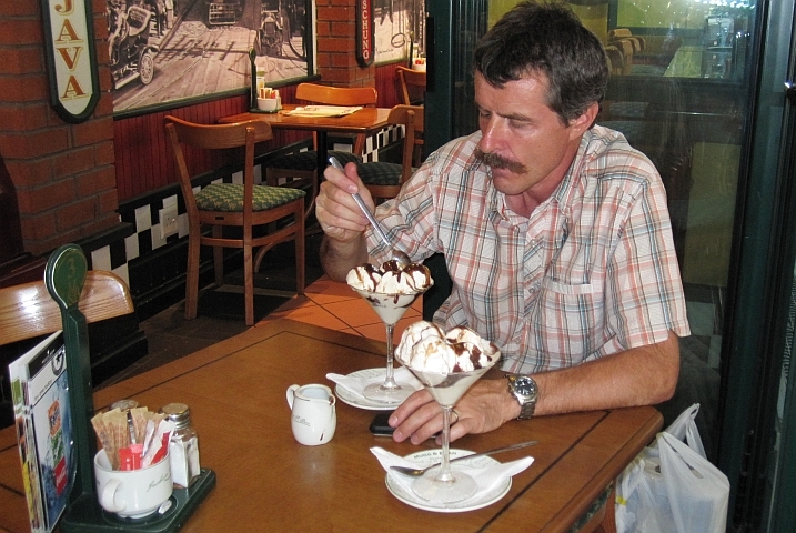 Thomas geniesst den Coupe