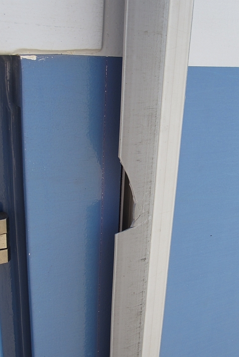 Unsere zerschnittene Türgummidichtung