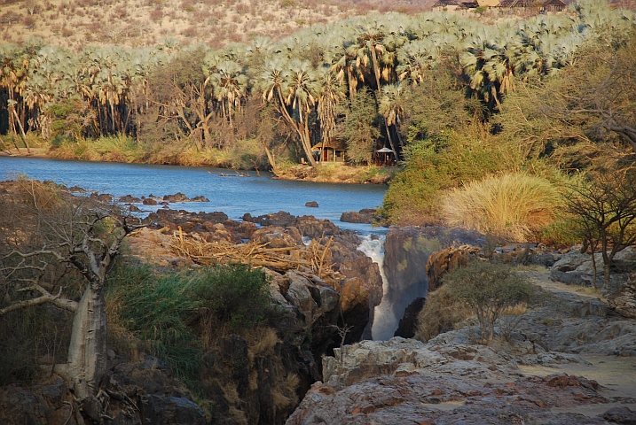 Ein Teil der Epupa Fälle ganz im Nordwesten von Namibia