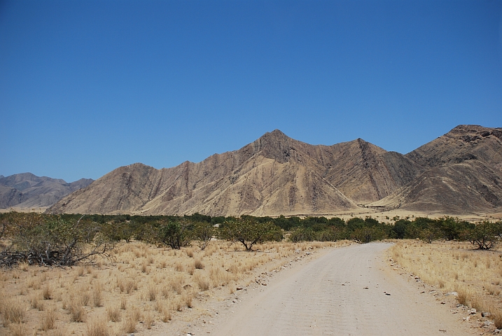 Schöne Landschaft mit Bergen im Hintergrund