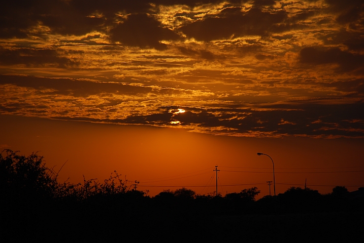 Stimmiger Morgenhimmel über Gobabis