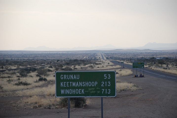 Distanzschild: Noch 53km bis zu unserem Tagesziel