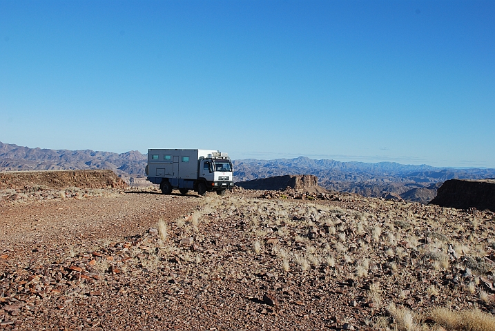 Obelix am südlichsten Aussichtspunkt