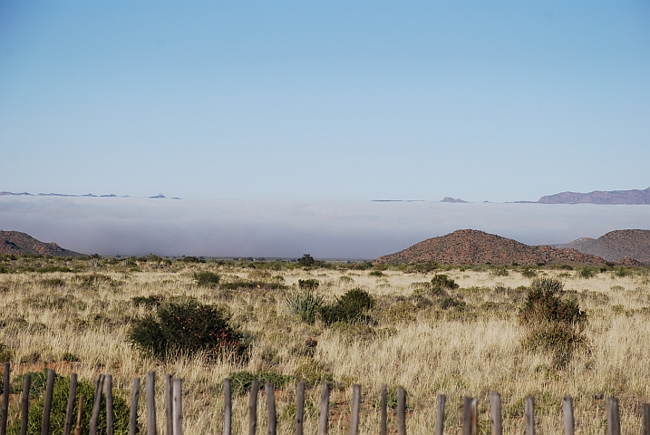 Nebel weiter unten im Tal