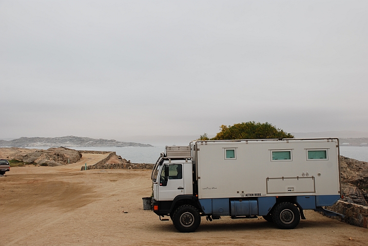 Obelix abfahrbereit auf Shark Island