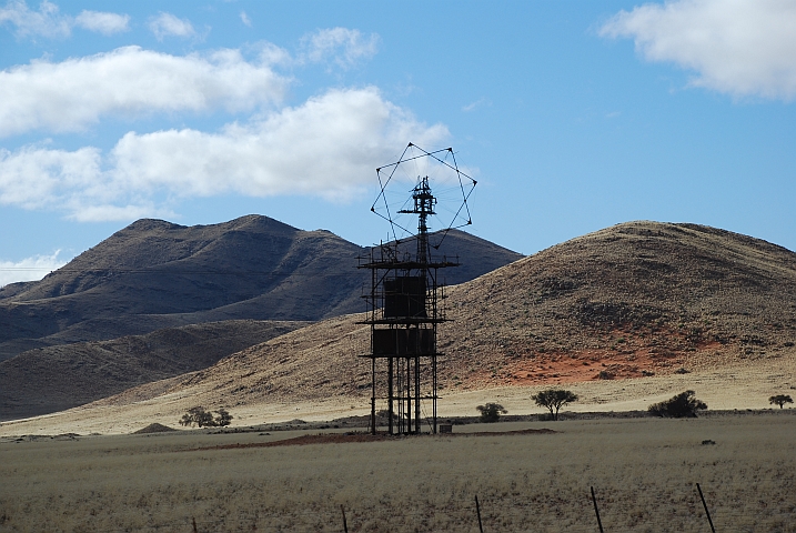 Eigentümliches Windrad bei Neisip nördlich von Aus