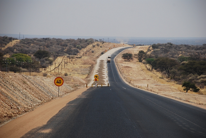 Baustelle bei Okahandja