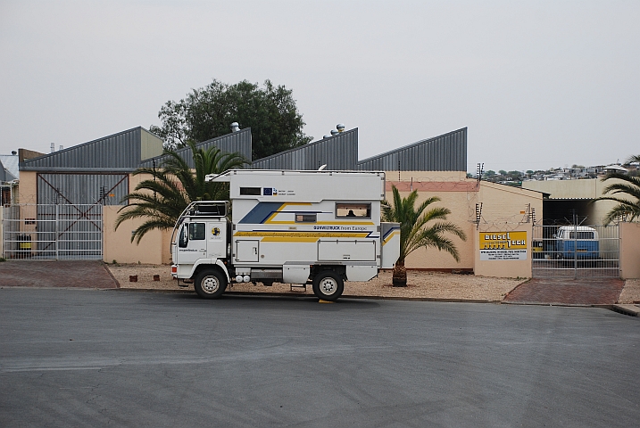 Der “Gunwiltruck“ steht bereits am abgemachten Treffpunkt