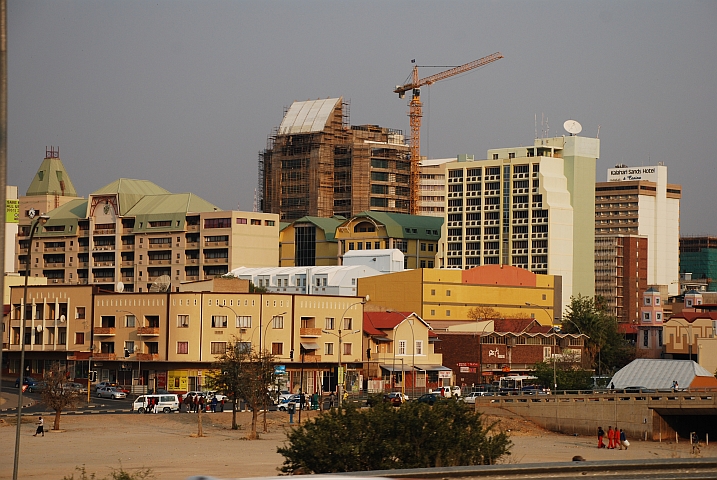 Kran im Stadtzentrum