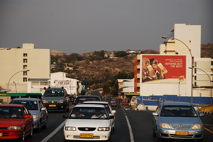 Ordentlicher Verkehr im Stadtzentrum