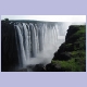 Blick über den östlichen Teil der Viktoriafälle von den Rainbow Falls bis zum Eastern Cataract