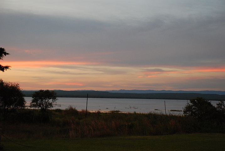 Diese Abendstimmung über dem Karibasee hat Thomas leider verpasst