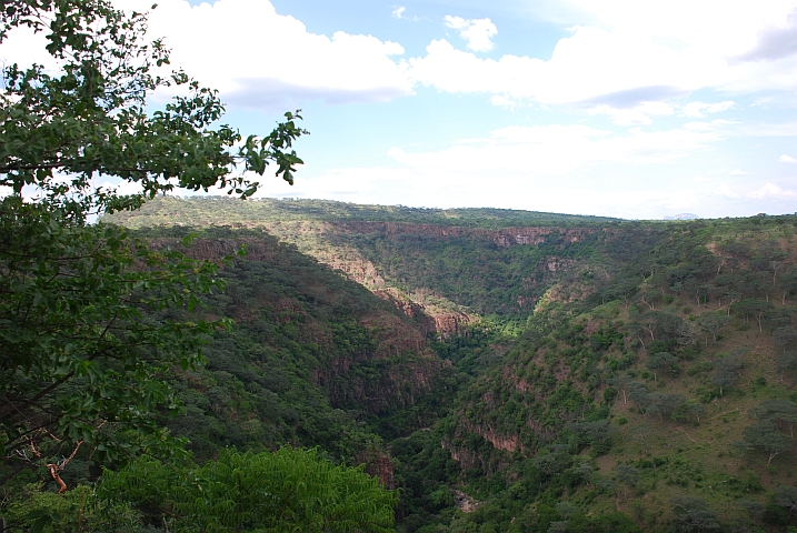 Blick in den oberen Teil der Muchenischlucht