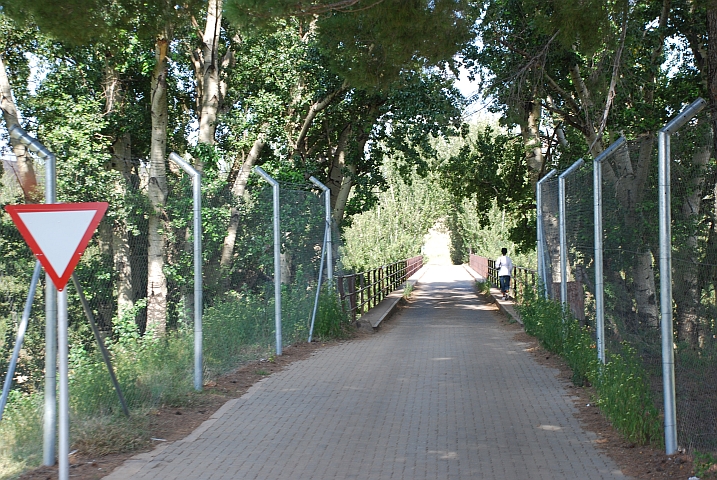 Die Grenzbrücke über den Telle, darum heisst der Grenzübergang Telle Bridge