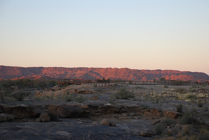 Geschafft: Vor Sonnenuntergang am Augrabies Fall