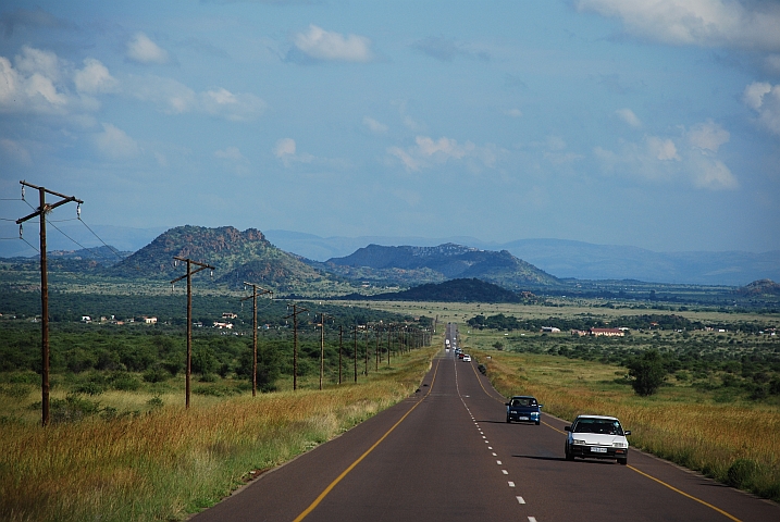 Landschaft nordöstlich von Rustenburg beim Hex River