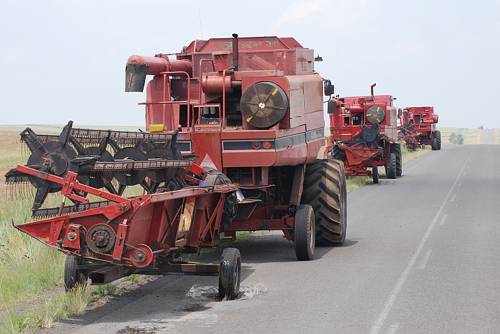 Mähdrescher: Free State ist die Kornkammer von Südafrika