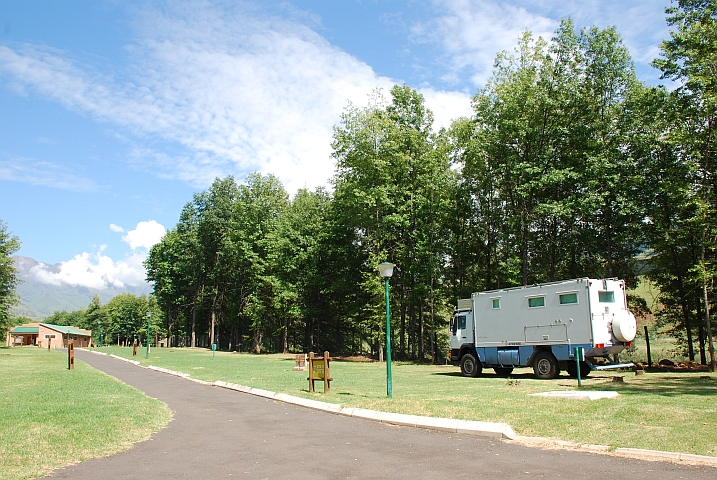 Obelix am Morgen bei schönerem Wetter auf der Didima Campsite