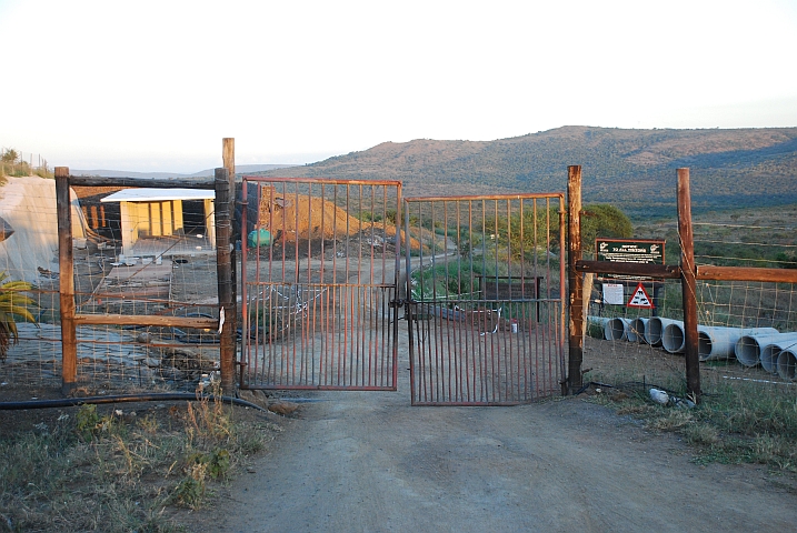 Das Parktor, ein wackliges Provisorium