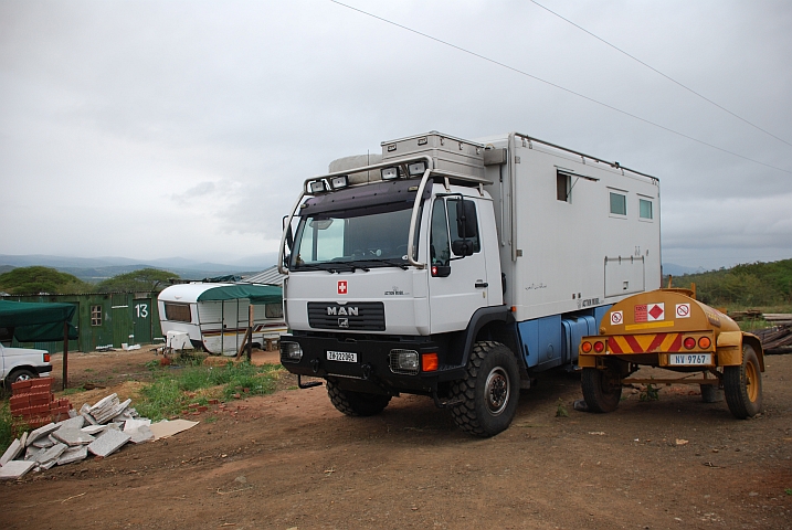 Unser Platz im Bauarbeitercamp
