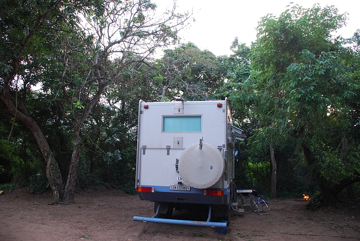 Unser lauschiges Plätzchen in Sodwana Bay