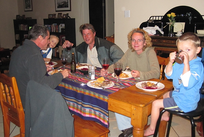 Leckeres Abendessen bei Familie Visser