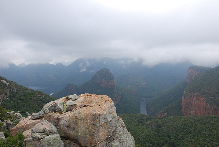 Etwas getrübte Sicht über den Blyde River Canyon