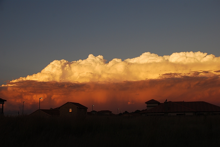 Abendliches Wolkenfarbenspiel in Vanderbijlpark