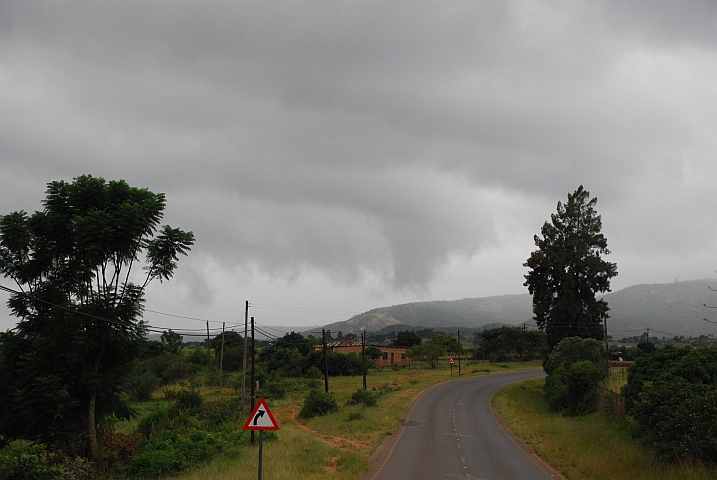 Wenige Kilometer vor der Grenze bei Matsamo